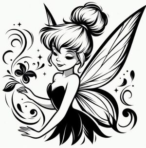 Tinker Bell Peter Pan Vinyl Graphic Auto Laptop Car Decor Decal‎ Bumper Sticker